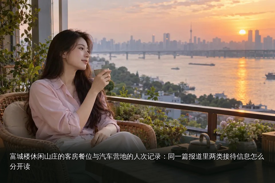 年轻女性品茶主题图|武汉·江边阳台夕照品茶