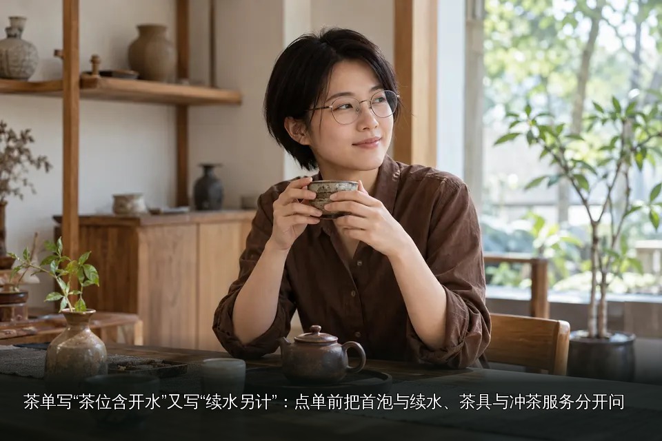 年轻女性品茶主题图｜陶艺茶器与品饮